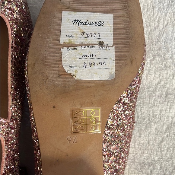 Madewell Pink Glitter Heels - Picture 4 of 4